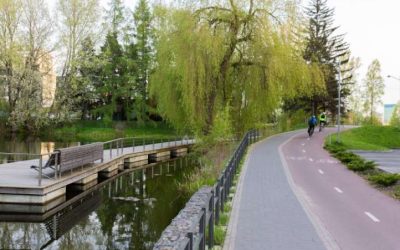 Новый парк в Вильнюсе набирает популярность среди горожан